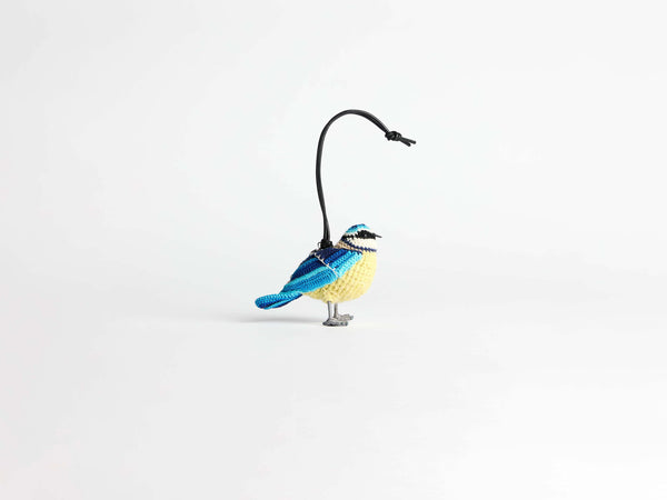 J.w.anderson Hand Crocheted Blue Tit Charm