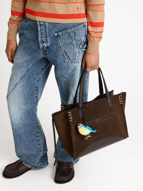 j.w.anderson Hand crocheted blue tit charm