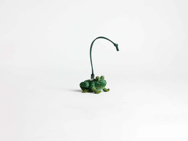 J.w.anderson Hand Crocheted Frog Charm