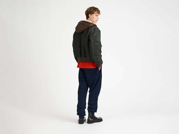 J.w.anderson Hooded Bomber Jacket In Dark Khaki