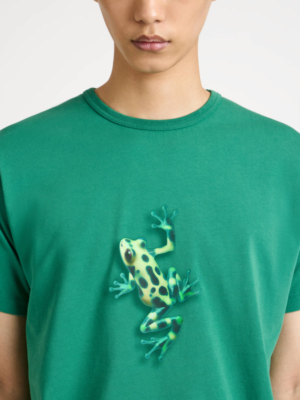 J.w.anderson Jumping Frog T Shirt In Emerald