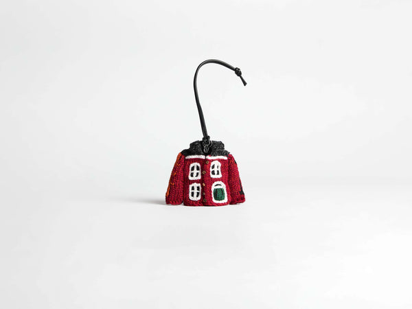 j.w.anderson Knitted house cardigan charm in red