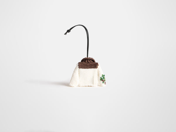 J.w.anderson Knitted House Cardigan Charm In White