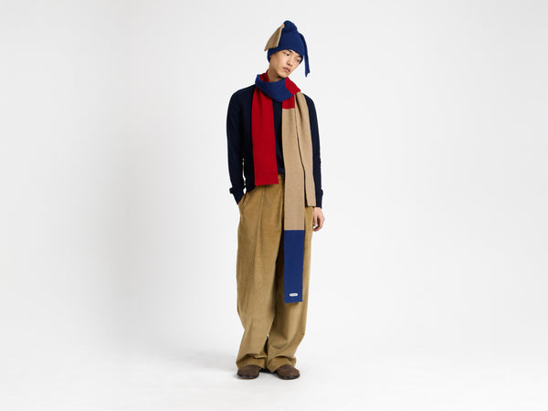 J.w.anderson Knotted Beanie Hat In Navy