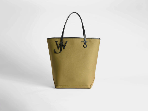 J.w.anderson Large Anchor Canvas Tote In Khaki