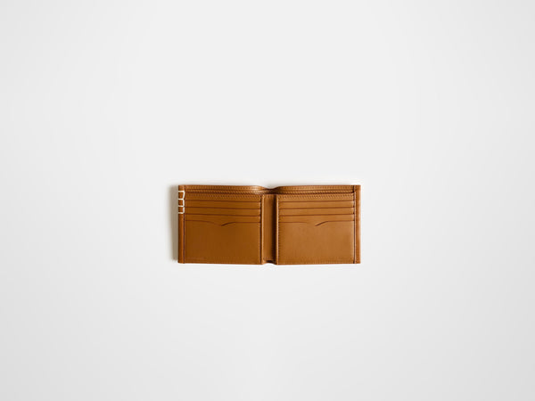 J.w.anderson Leather Loafer Bi Fold Wallet In Tan