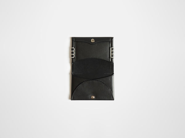 J.w.anderson Leather Loafer Card Holder In Black