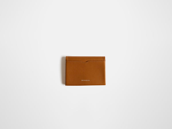 J.w.anderson Leather Loafer Card Holder In Tan