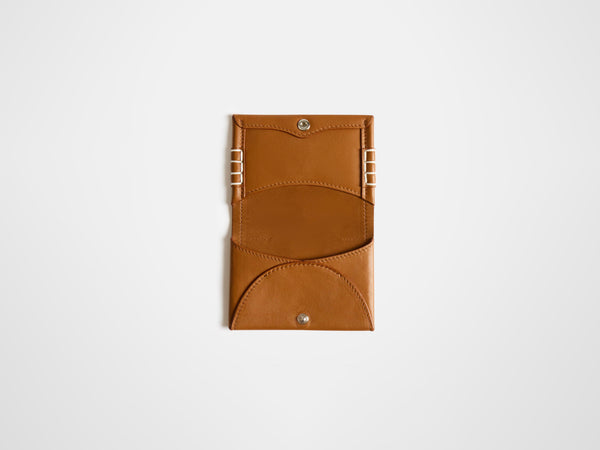 J.w.anderson Leather Loafer Card Holder In Tan