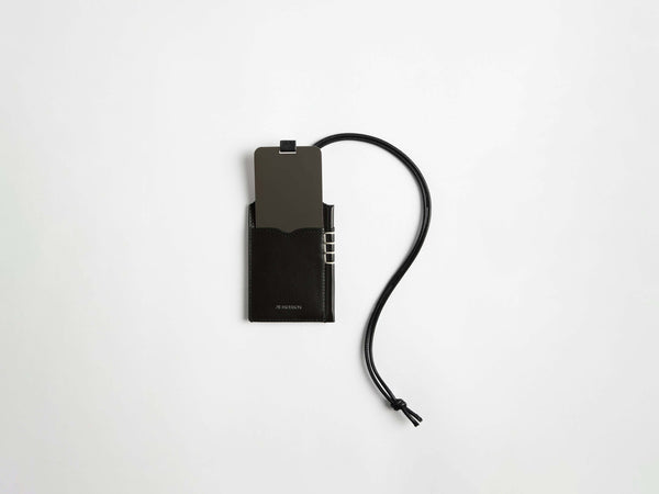 J.w.anderson Leather Loafer Mirror Case In Black