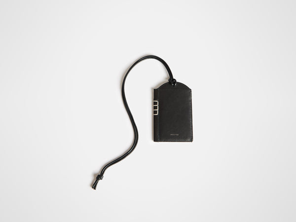 j.w.anderson Leather loafer mirror case in black