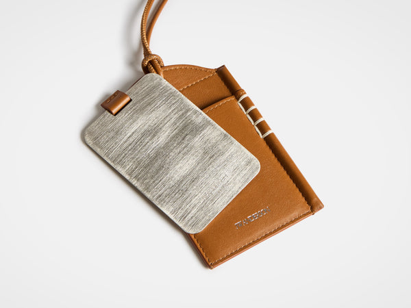 J.w.anderson Leather Loafer Mirror Case In Tan