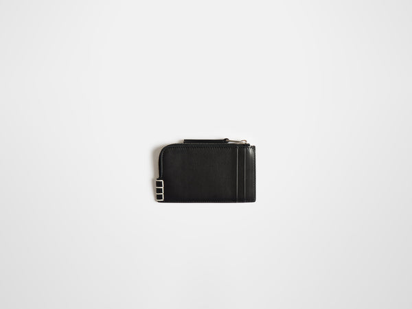 J.w.anderson Leather Loafer Zip Wallet In Black