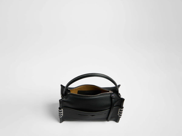 J.w.anderson Loafer Bag In Black Leather