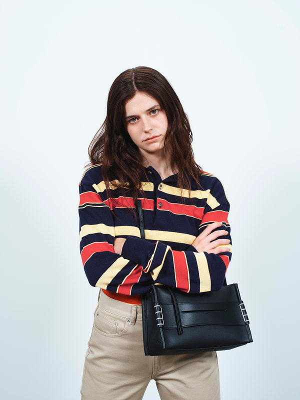 j.w.anderson Loafer bag in black leather