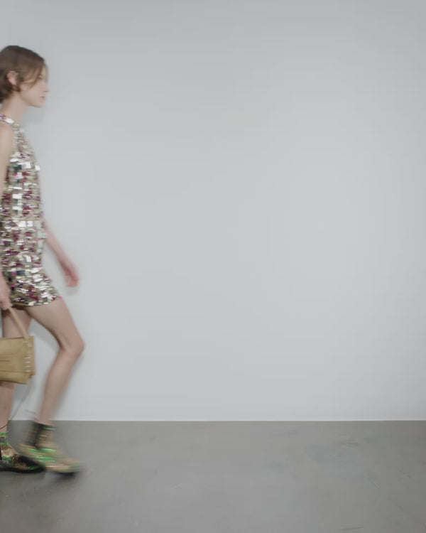 J.w.anderson Loafer Bag In Gold In Waxed Suede