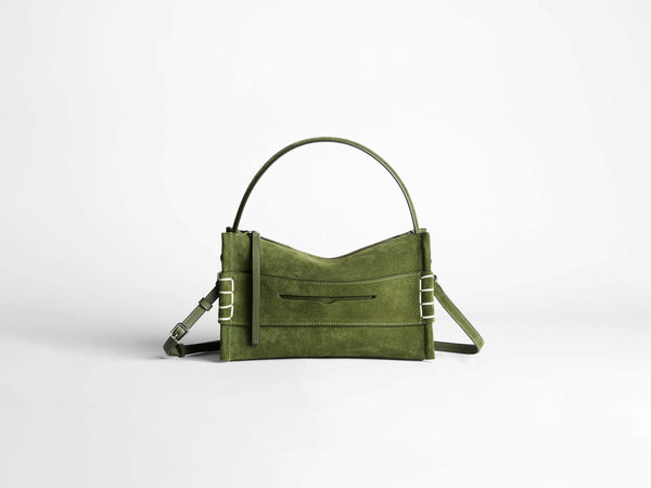j.w.anderson Loafer bag in khaki suede