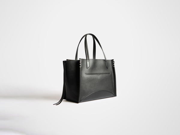 J.w.anderson Loafer Cabas Bag In Black Leather