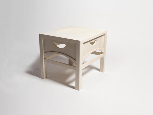 J.w.anderson Mackintosh Stool In White