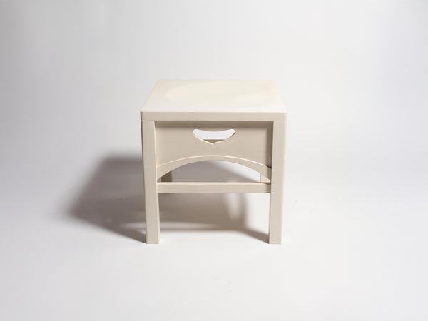 J.w.anderson Mackintosh Stool In White