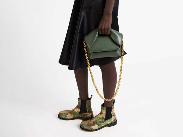 j.w.anderson Medium twister bag in khaki leather