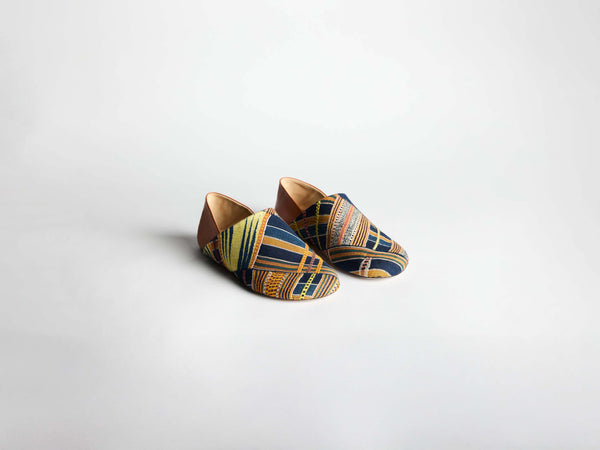 J.w.anderson Mens Slipper Mules In Blue & Multi