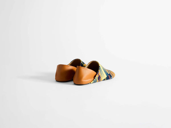 J.w.anderson Mens Slipper Mules In Blue & Multi