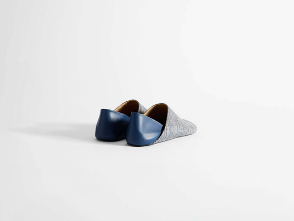 J.w.anderson Mens Slipper Mules In Navy & Off White