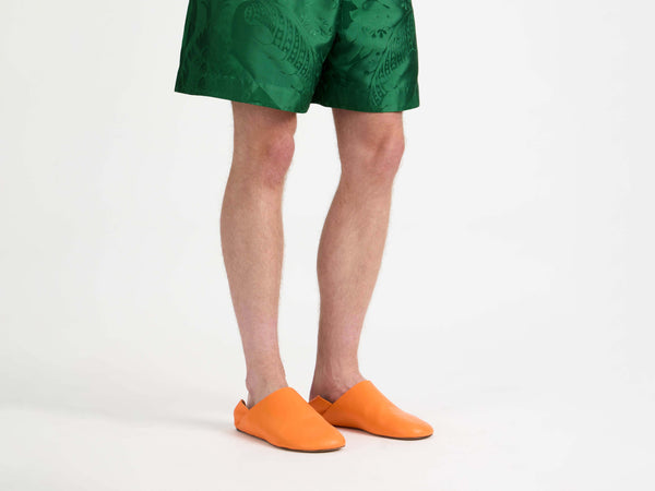 j.w.anderson Mens slipper mules in orange