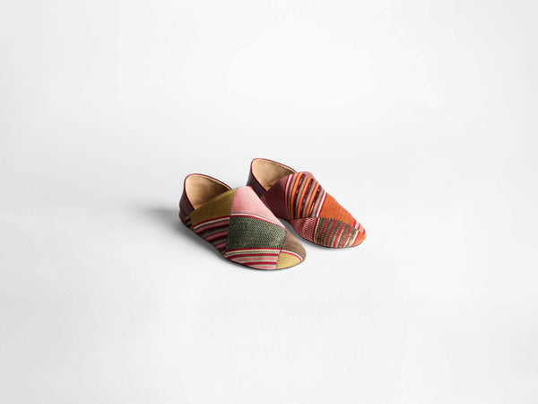 J.w.anderson Mens Slipper Mules In Red & Multi