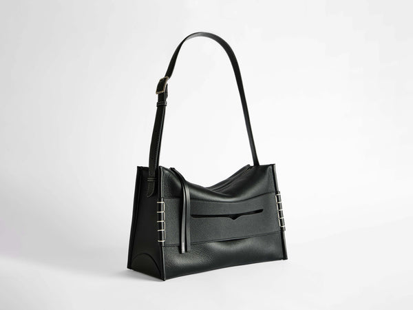J.w.anderson Messenger Loafer Bag In Black Leather