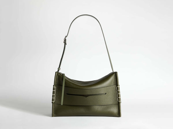 j.w.anderson Messenger loafer bag in khaki leather