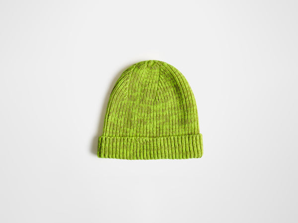 J.w.anderson Mouline Beanie Hat In Neon Yellow