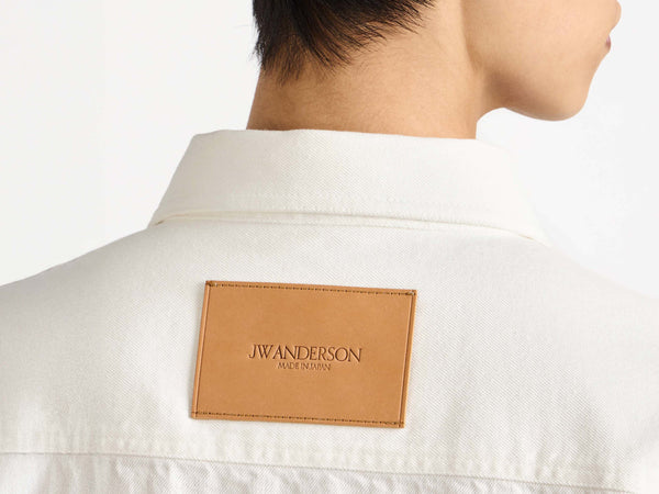 J.w.anderson Oversized Denim Shirt In White