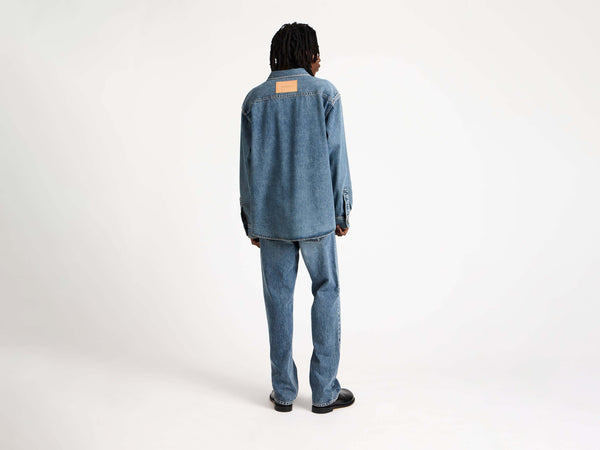 J.w.anderson Oversized Shirt In Mid Blue