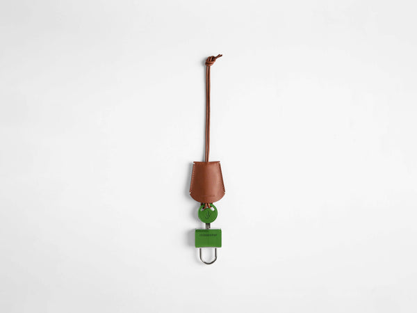 J.w.anderson Padlock Charm In Green