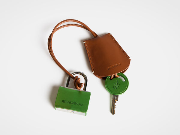 j.w.anderson Padlock charm in green