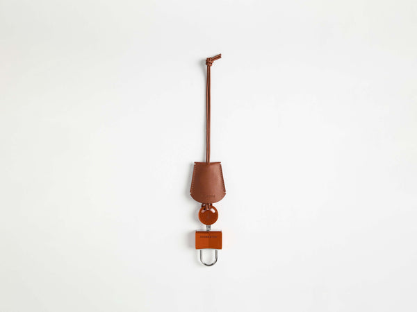 J.w.anderson Padlock Charm In Orange