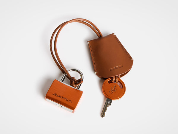 j.w.anderson Padlock charm in orange