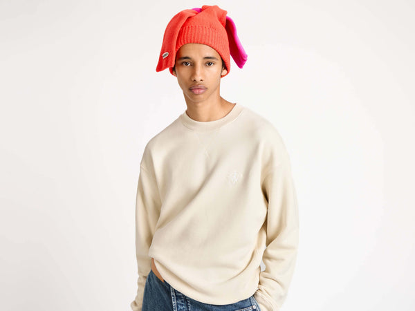 J.w.anderson Ribbon Anchor Sweatshirt In Ecru