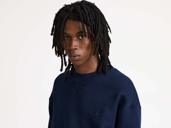 J.w.anderson Ribbon Anchor Sweatshirt In Navy