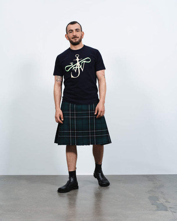 J.w.anderson Ribbon Anchor T Shirt In Navy