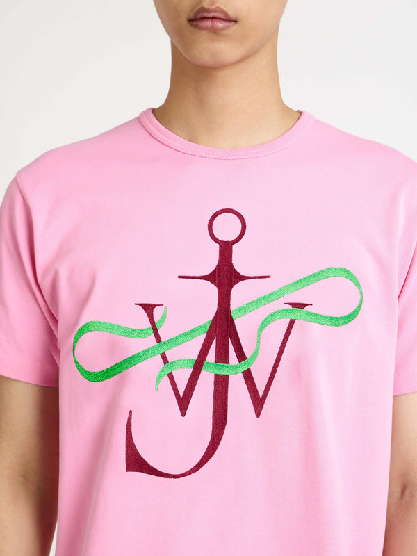 j.w.anderson Ribbon anchor t shirt in pink