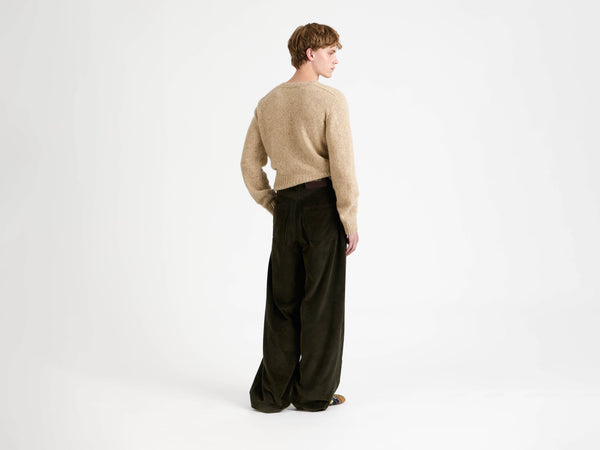 J.w.anderson Single Pleat Trousers In Moss