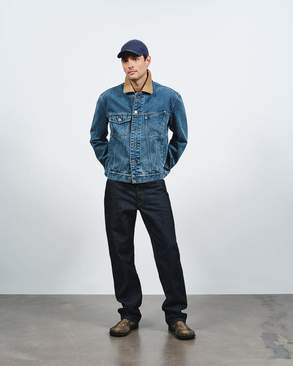 j.w.anderson Straight leg denim jeans in indigo