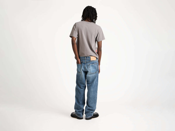 J.w.anderson Straight Leg Jeans In Mid Blue