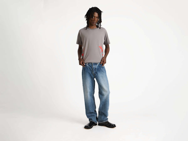 j.w.anderson Straight leg jeans in mid blue