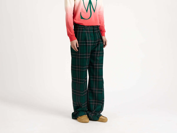 J.w.anderson Straight Leg Trousers In Forest Green