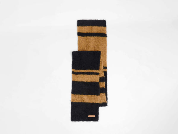 J.w.anderson Striped Scarf In Black