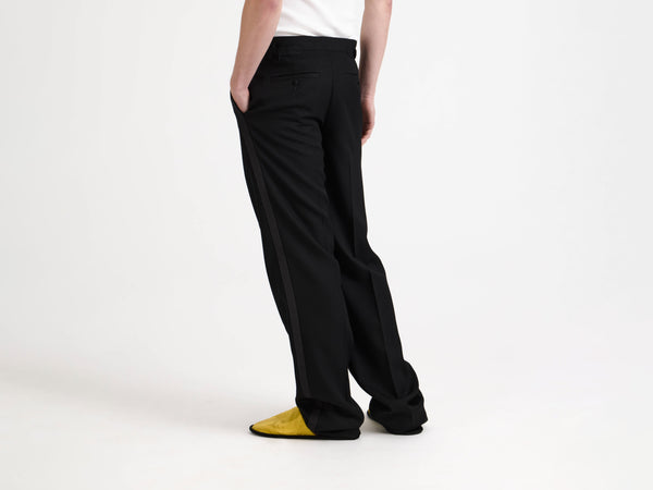 J.w.anderson Tailored Tuxedo Trousers In Black